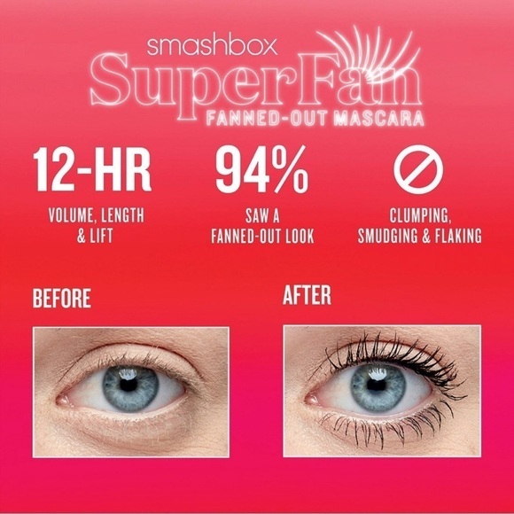 Smashbox Superfan Mascara in Black | NEW | Mini Travel Size 5mL - Picture 5 of 9